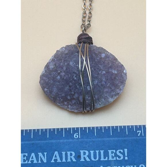 Amethyst Necklace - 20" chain - Picture 4 of 4